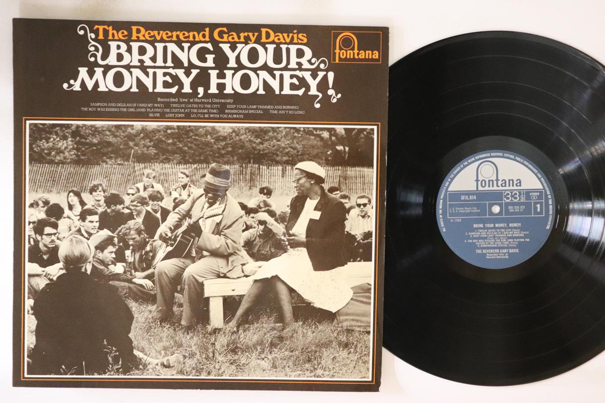 LP Record REVEREND GARY DAVIS Bring Your Money Honey SFJL914 FONTANA 1968 UK Blues Used
LP Record REVEREND GARY DAVIS Bring Your Money Honey SFJL914 FONTANA 1968 UK Blues Used