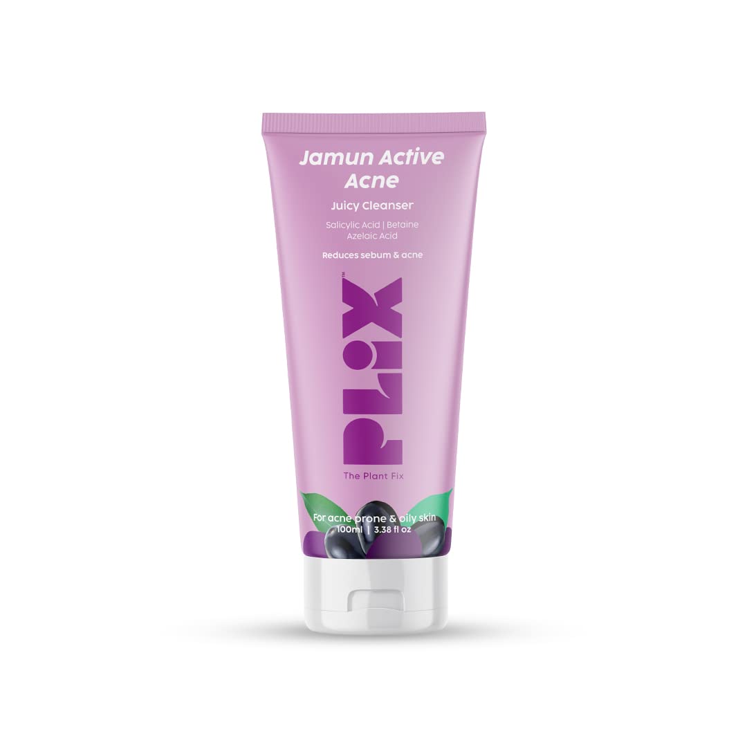 The Plant Fix Plix Salicylic Acid Jamun Face Wash Gel 100 ml Pack of 1 For Oily Skin
The Plant Fix Plix Salicylic Acid Jamun Face Wash Gel 100 ml Pack of 1 For Oily Skin