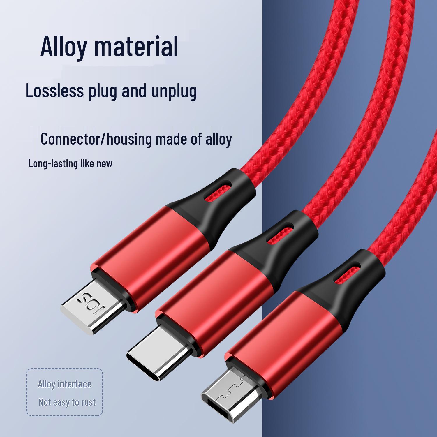 Apple Android V8 & Huawei Type-C Fast Charging USB Cable - 3-in-1 1.2m Mini 3-in-1 Naked Cable червоний
Apple Android V8 & Huawei Type-C Fast Charging USB Cable - 3-in-1 1.2m Mini 3-in-1 Naked Cable червоний