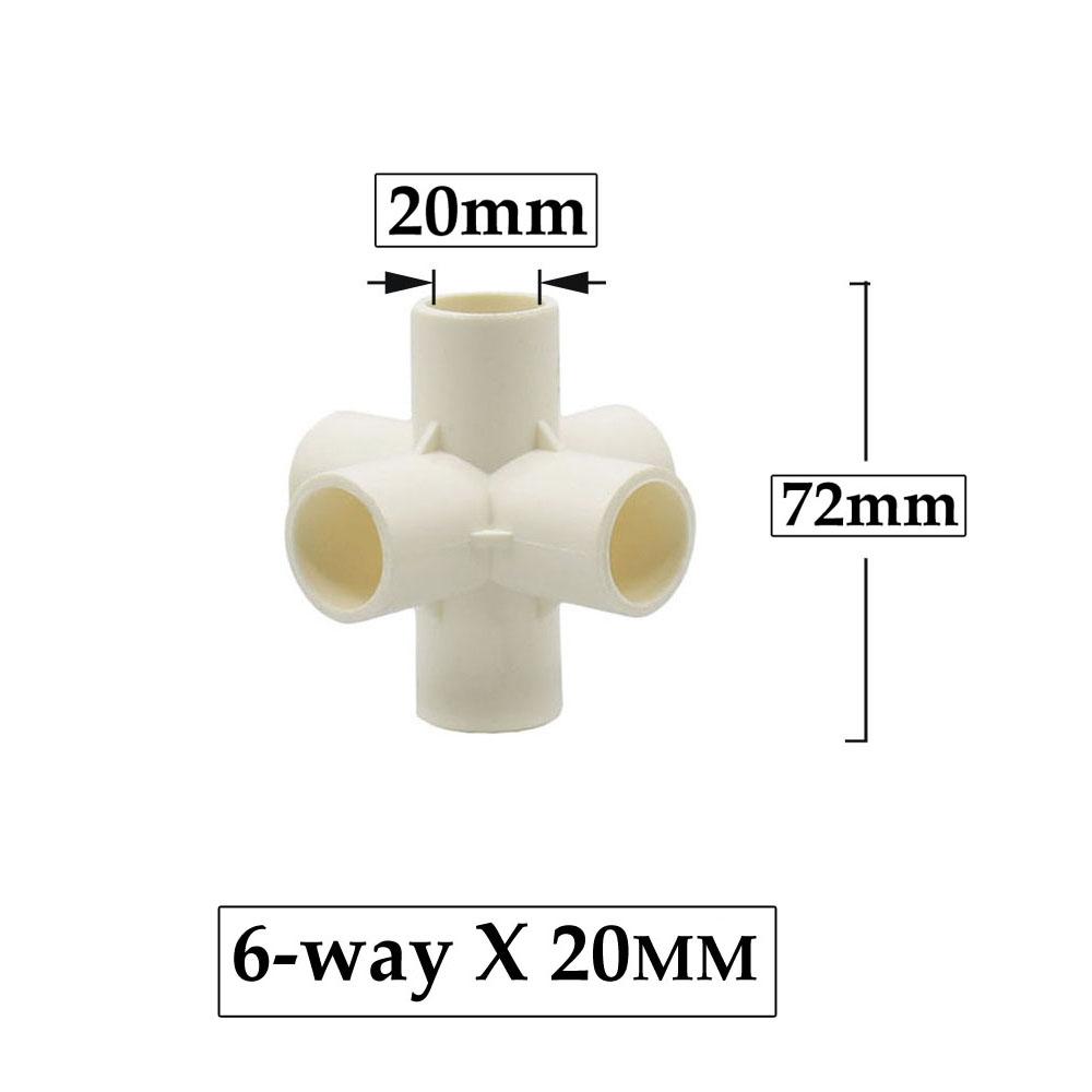 6-way 20/25/32/50mm PVC Connector Three-Dimensional Water Supply Plastic Pipe Fittings DN15 DN20 DN25 DN40 Coupler
6-way 20/25/32/50mm PVC Connector Three-Dimensional Water Supply Plastic Pipe Fittings DN15 DN20 DN25 DN40 Coupler