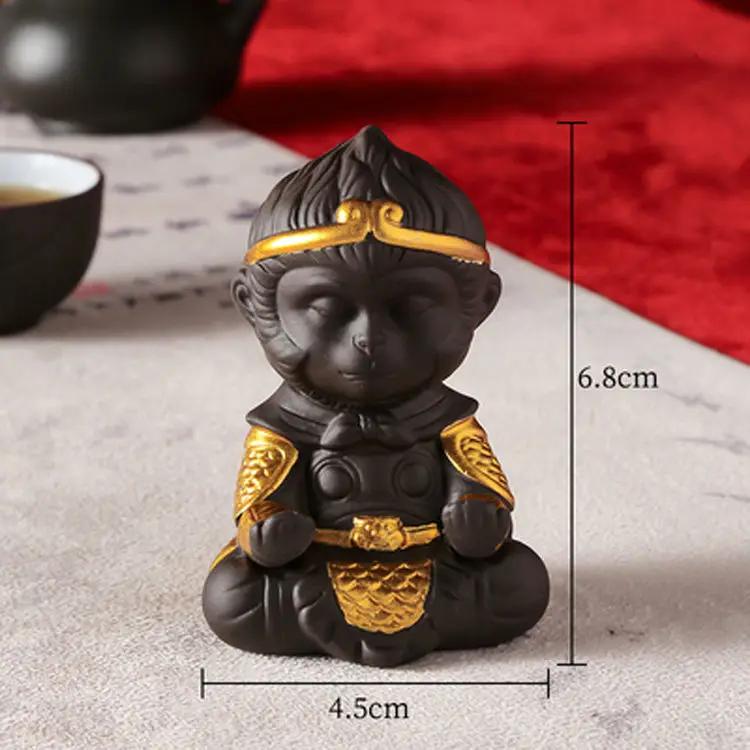 1pc Traditional Monkey King Tea Pet Yixing Purple Sand Ornaments Rockery Bonsai Decoration Home Chinese Tea Accessories
1pc Traditional Monkey King Tea Pet Yixing Purple Sand Ornaments Rockery Bonsai Decoration Home Chinese Tea Accessories