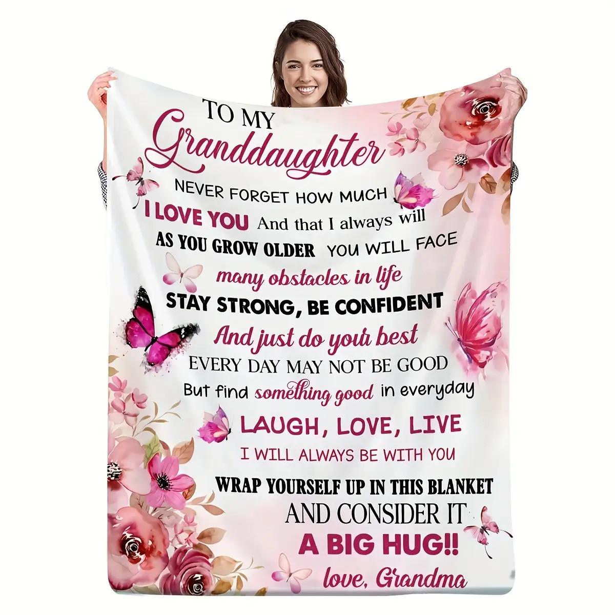 Granddaughter Grandma Gift - Soft Gray Floral Flannel Throw 70x100cm
Granddaughter Grandma Gift - Soft Gray Floral Flannel Throw 70x100cm