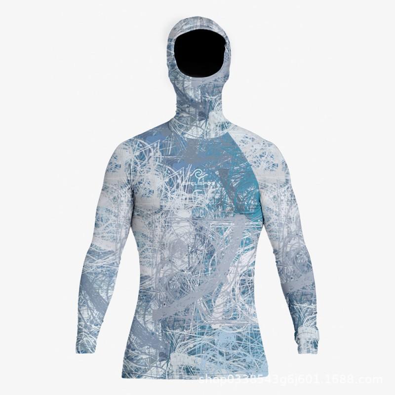 SPELISPOS Long-sleeved Hooded Wetsuit Surfing Shirts Rash Guard L
SPELISPOS Long-sleeved Hooded Wetsuit Surfing Shirts Rash Guard L