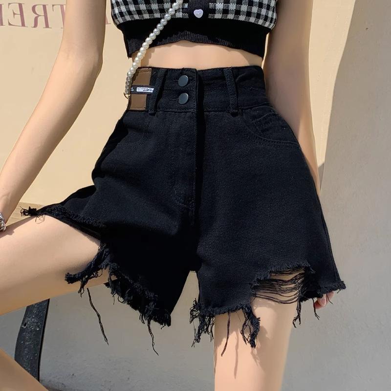 Women s 2025 Summer Black High-Waisted Denim Shorts - Slimming, Raw Edge, Versatile, Loose Fit, Wide Leg Hot Pants 2XL
Women s 2025 Summer Black High-Waisted Denim Shorts - Slimming, Raw Edge, Versatile, Loose Fit, Wide Leg Hot Pants 2XL