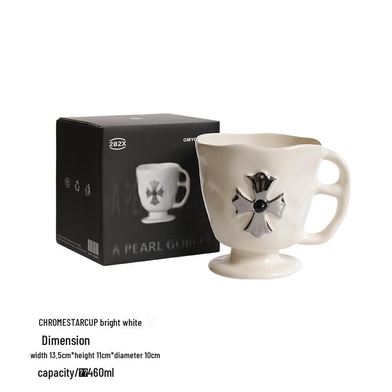 Chrome Heart Creative Handle Ceramic Couple Mugs
Chrome Heart Creative Handle Ceramic Couple Mugs