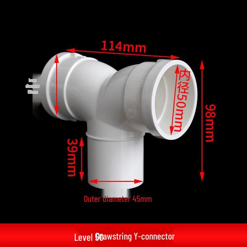 PVC Y-Shape Exhaust Tee Connector
PVC Y-Shape Exhaust Tee Connector
