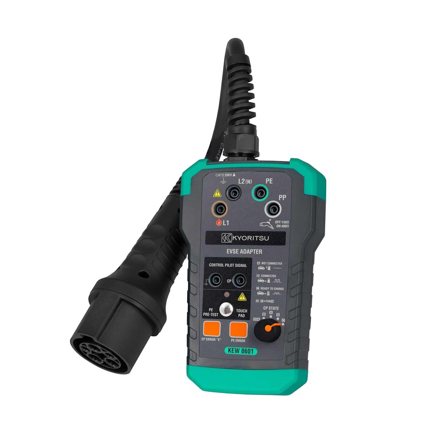 Kyoritsu Electrical Instruments EV Standard Charger Test Adapter KEW 8601 (KYORITSU) (EVSE)
Kyoritsu Electrical Instruments EV Standard Charger Test Adapter KEW 8601 (KYORITSU) (EVSE)
