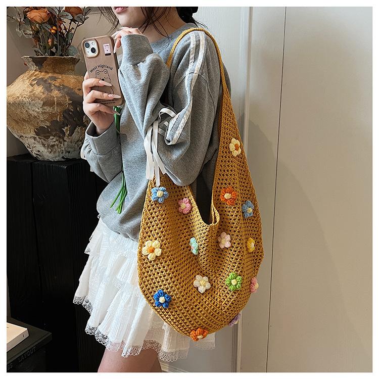 New handwoven bag women s small fresh casual large capacity shoulder bag personalized flower hollow handbag белый
New handwoven bag women s small fresh casual large capacity shoulder bag personalized flower hollow handbag белый
