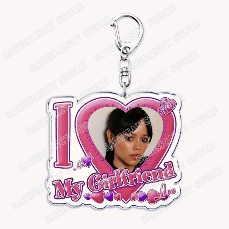 Popular TV Actor I Love My Girlfriend Keychain for Accessories Jenna Ortega Girl Pink Heart Keyring Jewelry Fans Friends Gifts
Popular TV Actor I Love My Girlfriend Keychain for Accessories Jenna Ortega Girl Pink Heart Keyring Jewelry Fans Friends Gifts