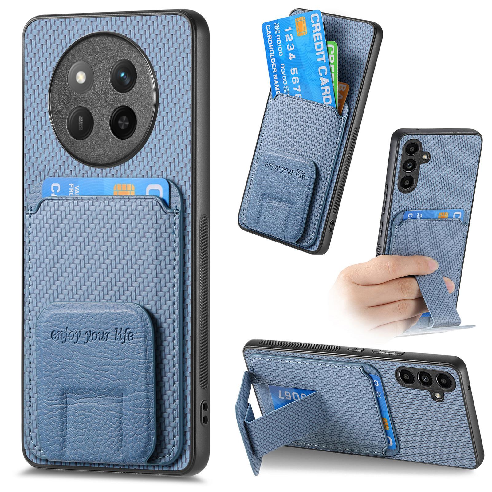 For Honor X60 Pro 5G Case Card Holder Carbon Fiber Texture Leather Coated TPU Phone Cover Blue
For Honor X60 Pro 5G Case Card Holder Carbon Fiber Texture Leather Coated TPU Phone Cover Blue
