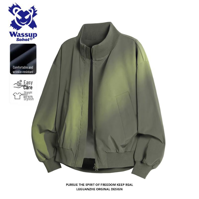 Wassup Sohot Men s High Street Stand-Collar Bomber Jacket M
Wassup Sohot Men s High Street Stand-Collar Bomber Jacket M