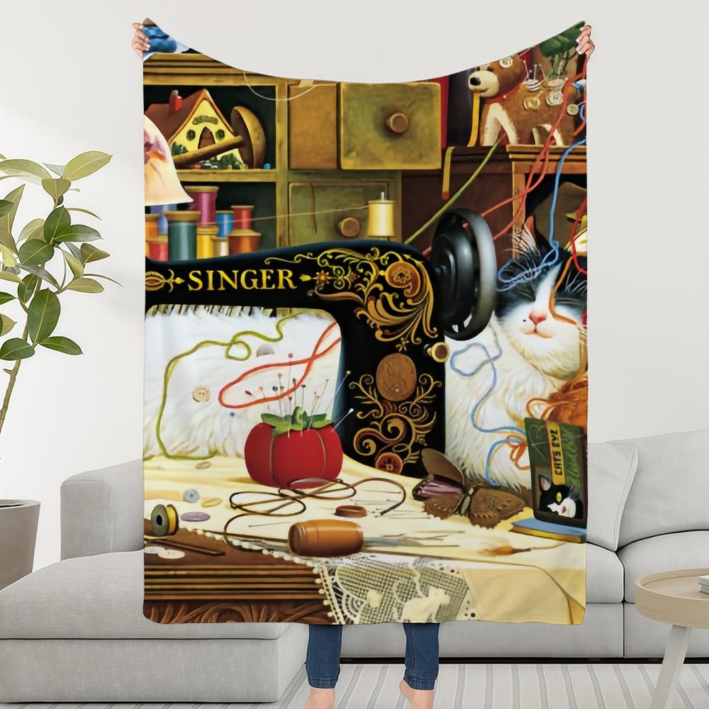 Printing Blanket Cat Throw Super Cosy Plush Living Room Sofa Couch Cute Childish Birthday Gifts 30x40in
Printing Blanket Cat Throw Super Cosy Plush Living Room Sofa Couch Cute Childish Birthday Gifts 30x40in