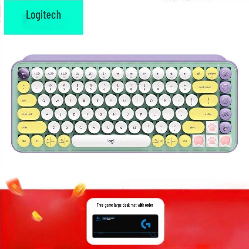 Logitech G POP Keys Wireless Mechanical Keyboard
Logitech G POP Keys Wireless Mechanical Keyboard