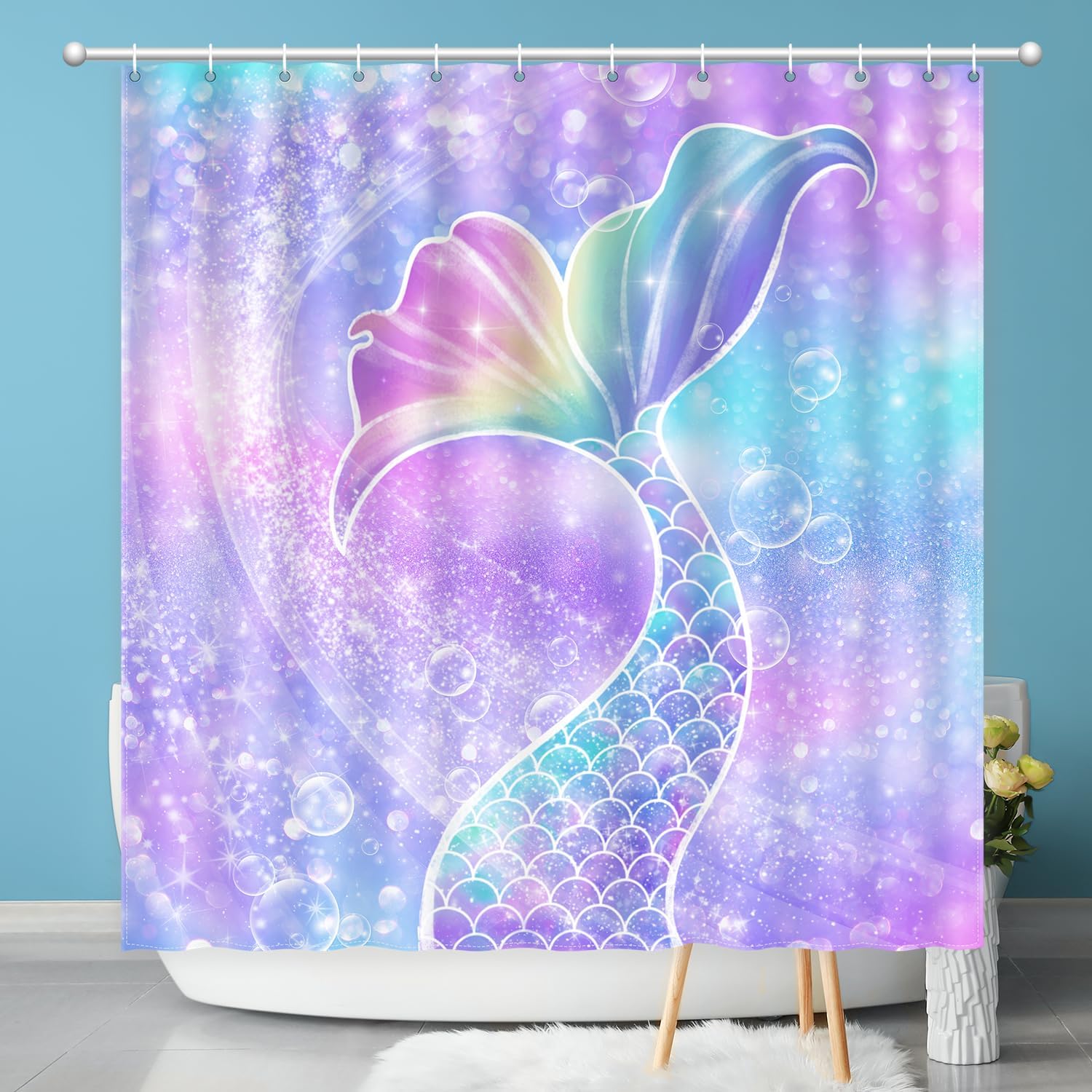 Shower Curtain Flower, Hummingbird Shower Curtain Set for Bathroom Waterproof Summer Shower Curtain Machine Washable Bathroom 90x180CM
Shower Curtain Flower, Hummingbird Shower Curtain Set for Bathroom Waterproof Summer Shower Curtain Machine Washable Bathroom 90x180CM