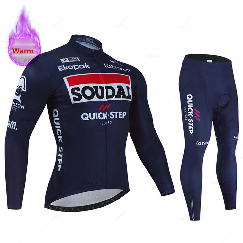 Soudal Quick Step 2026 Winter Cycling Jersey Thermal Fleece Bicycle Clothing MTB Bicicleta Set Ropa Ciclismo Triathlon Bike Suit L
Soudal Quick Step 2026 Winter Cycling Jersey Thermal Fleece Bicycle Clothing MTB Bicicleta Set Ropa Ciclismo Triathlon Bike Suit L