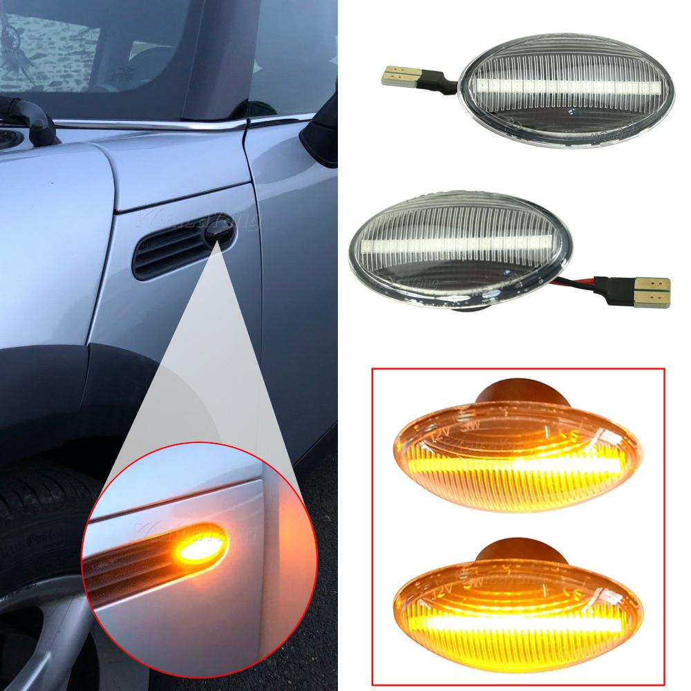 2Pcs Car Dynamic LED Side Repeater Indicator Light Flowing Side Marker Signal Lamp Light for BMW Mini Cooper R50 R52 R53 02-08
2Pcs Car Dynamic LED Side Repeater Indicator Light Flowing Side Marker Signal Lamp Light for BMW Mini Cooper R50 R52 R53 02-08