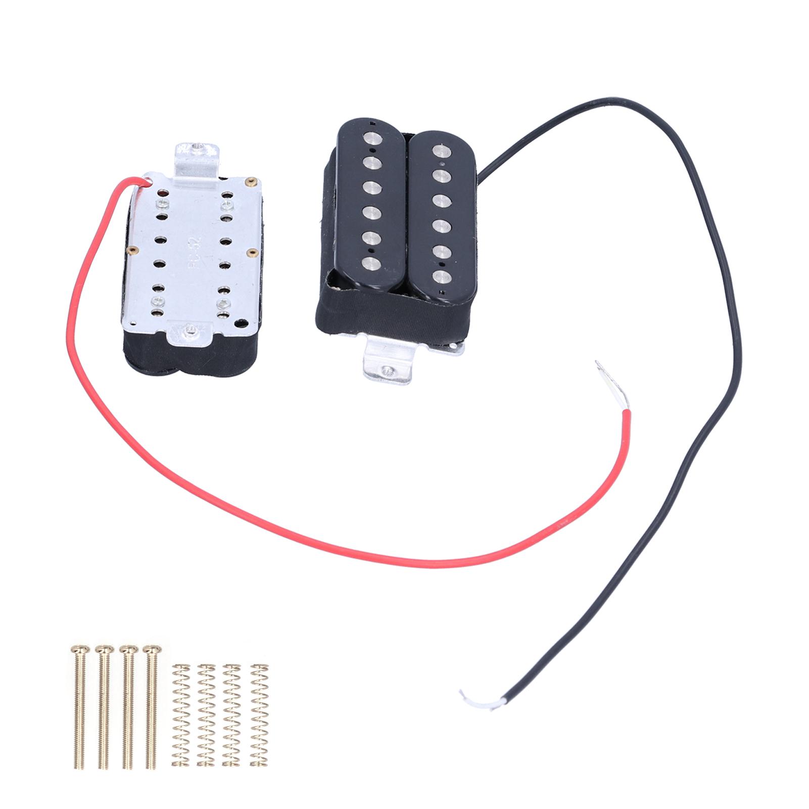 2Pcs 2‑Coil Electric Guitar Pickup Frameless Instrument Accessories 50# 52#
2Pcs 2‑Coil Electric Guitar Pickup Frameless Instrument Accessories 50# 52#