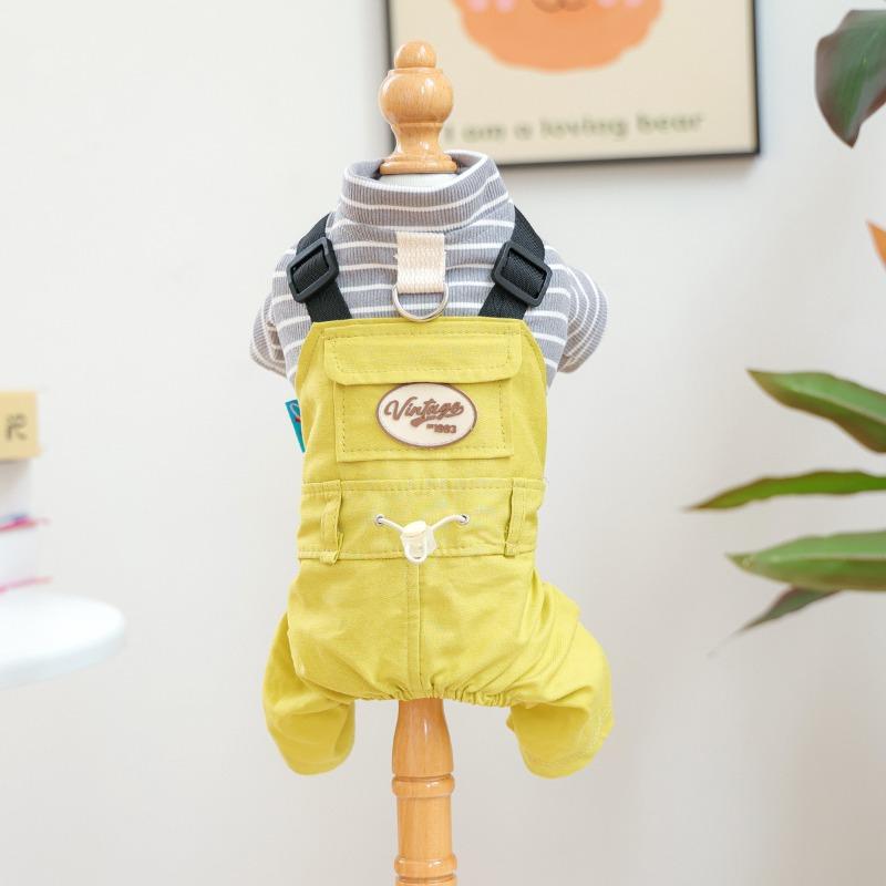 Cute traction pet clothing autumn and winter new small dog overalls go out cat college four-legged clothes XS
Cute traction pet clothing autumn and winter new small dog overalls go out cat college four-legged clothes XS