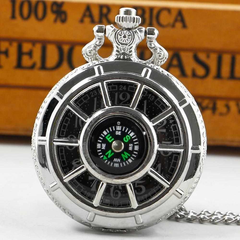 10pcs/lot Wholesale Personalized Black Compass Pocket Watch Necklace Wall Clock Pendant Vintage Gifts Souvenir for Men Women
10pcs/lot Wholesale Personalized Black Compass Pocket Watch Necklace Wall Clock Pendant Vintage Gifts Souvenir for Men Women