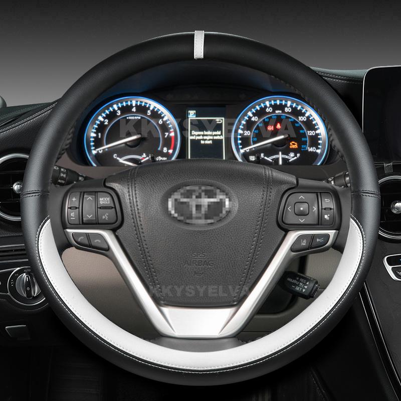 Кожаный чехол на рулевое колесо автомобиля из искусственной кожи для Toyota Highlander 2014 2015 2016 2017 2018 Сиенна 2015 2016 - Авто
Кожаный чехол на рулевое колесо автомобиля из искусственной кожи для Toyota Highlander 2014 2015 2016 2017 2018 Сиенна 2015 2016 - Авто