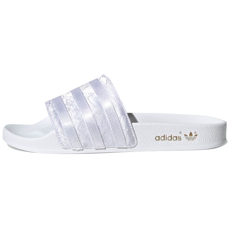 Сандалии Adidas Originals Adilette Slip-On из литой резины Quick-Dry Slide для женщин, обувь белого цвета EG5162 
Сандалии Adidas Originals Adilette Slip-On из литой резины Quick-Dry Slide для женщин, обувь белого цвета EG5162