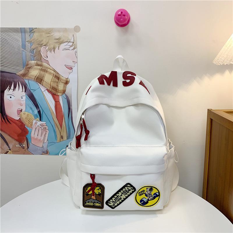 Japanese ins Academy Style School Bag Junior and High School Students Niche Design Backpack Large Capacity Solid Color Versatile Backpack
Japanese ins Academy Style School Bag Junior and High School Students Niche Design Backpack Large Capacity Solid Color Versatile Backpack