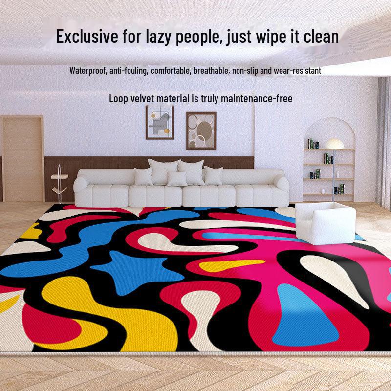 Pre-owned American-style dirt-resistant loop velvet carpet for bedroom, full-cover partition or bedside, easy-care, ideal for living rooms. 80x120 cm
Pre-owned American-style dirt-resistant loop velvet carpet for bedroom, full-cover partition or bedside, easy-care, ideal for living rooms. 80x120 cm