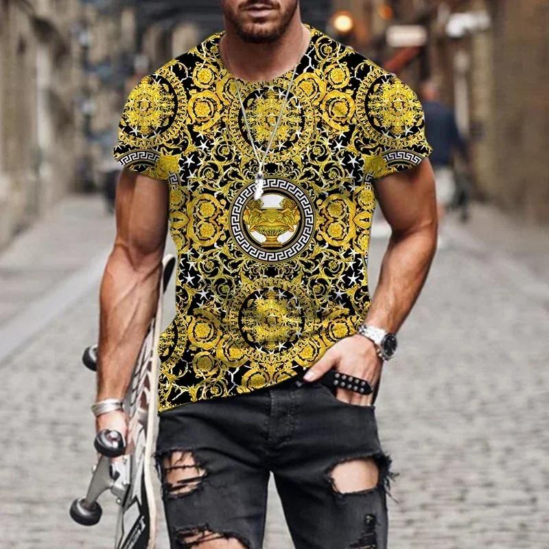 Luxury Baroque Style 3D Printed T-shirt for Men Women High-quality Polyester Round Neck Loose Fitting Short Sleeved T-shirt M
Luxury Baroque Style 3D Printed T-shirt for Men Women High-quality Polyester Round Neck Loose Fitting Short Sleeved T-shirt M
