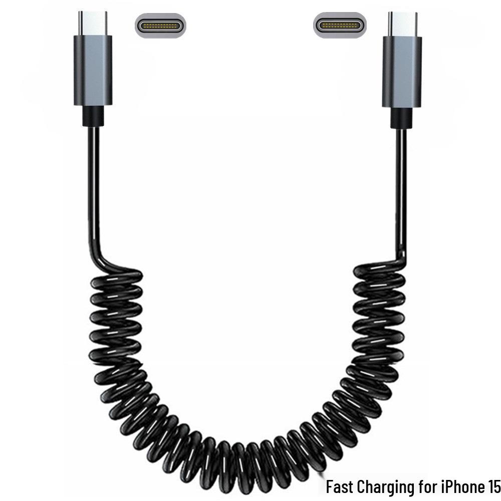 Metal Shell USB-C to C Spring Charging Cable for iPhone 15 Pro Max/15 Plus 1m
Metal Shell USB-C to C Spring Charging Cable for iPhone 15 Pro Max/15 Plus 1m