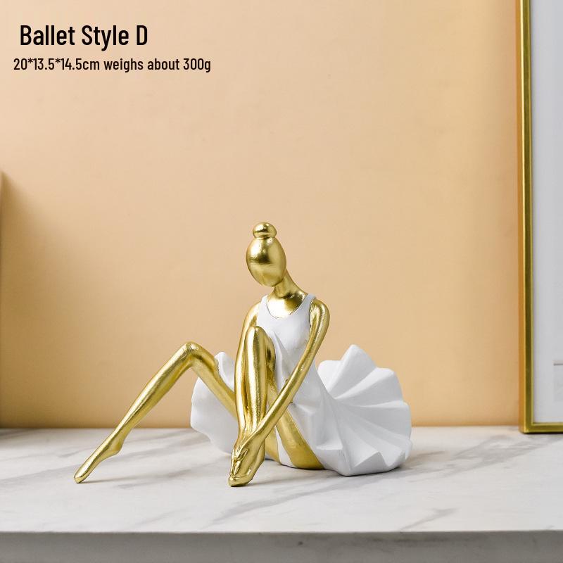 Nordic Style Ballet Dancing Girl Resin Ornament for Home Décor
Nordic Style Ballet Dancing Girl Resin Ornament for Home Décor