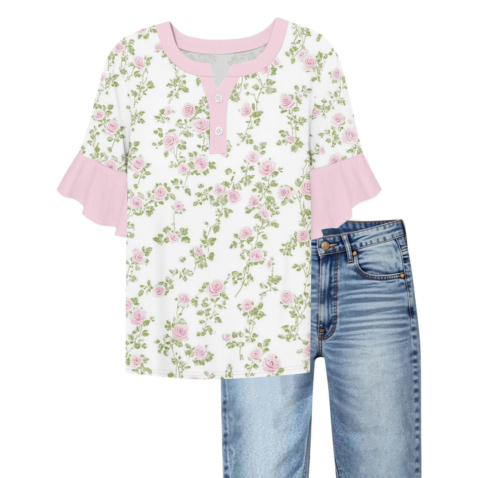 Women s Casual Fashion V-neck Ruffled Sleeves Loose Versatile Color Short Sleeves XXL білий
Women s Casual Fashion V-neck Ruffled Sleeves Loose Versatile Color Short Sleeves XXL білий