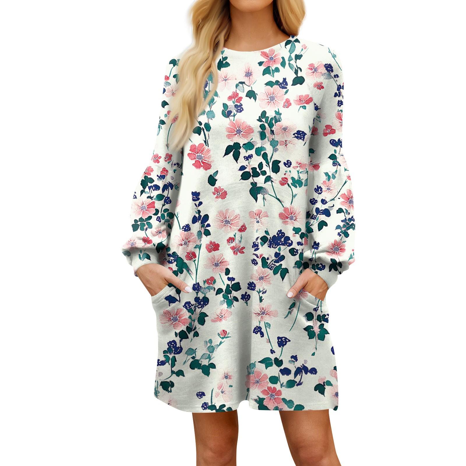 Модное женское платье трапециевидной формы с длинным рукавом. Осенний повседневный пуловер с круглым вырезом. Свободное платье с карманами. L
Модное женское платье трапециевидной формы с длинным рукавом. Осенний повседневный пуловер с круглым вырезом. Свободное платье с карманами. L