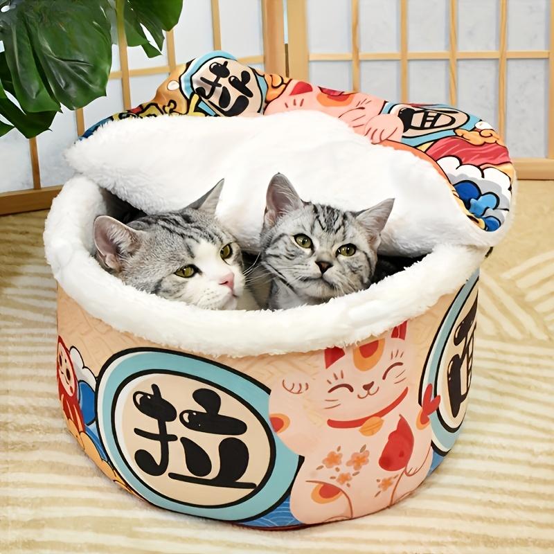 Instant noodle cat bed, winter cat bed, soft and warm cat house, cat supplies розовый
Instant noodle cat bed, winter cat bed, soft and warm cat house, cat supplies розовый