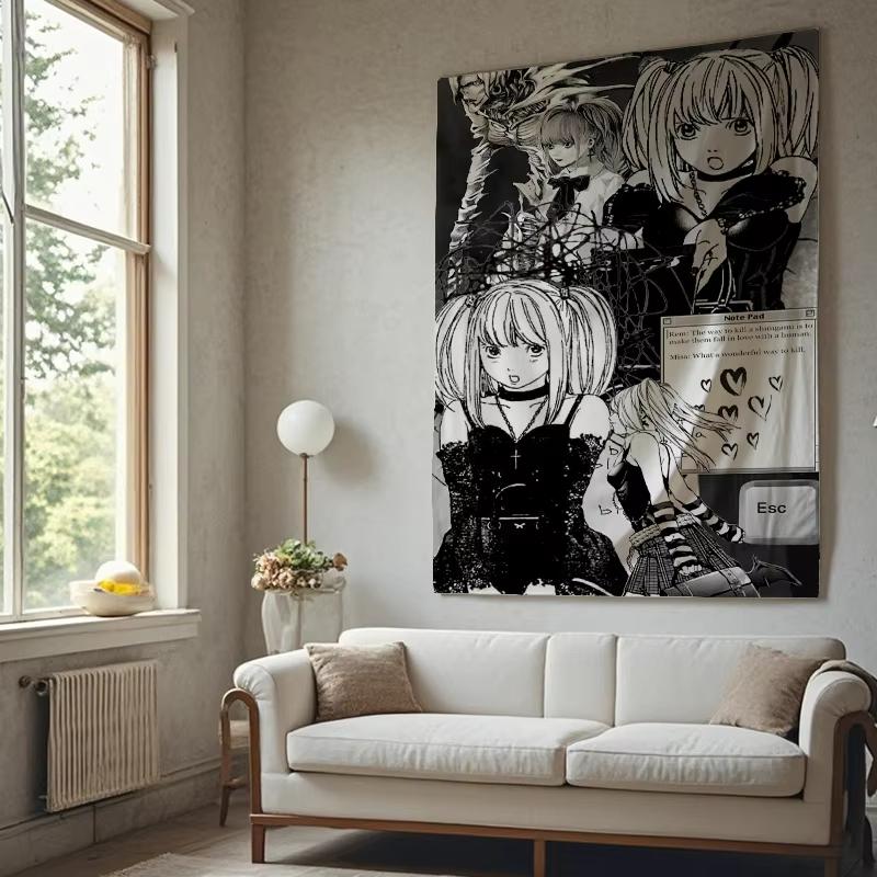 1pc Black White Anime Girl Tapestry 2D Single Print Edgy Home Decor Accessory Stylish Functional MangaThemed Attractive Durable 74x94cm(29x37in)
1pc Black White Anime Girl Tapestry 2D Single Print Edgy Home Decor Accessory Stylish Functional MangaThemed Attractive Durable 74x94cm(29x37in)