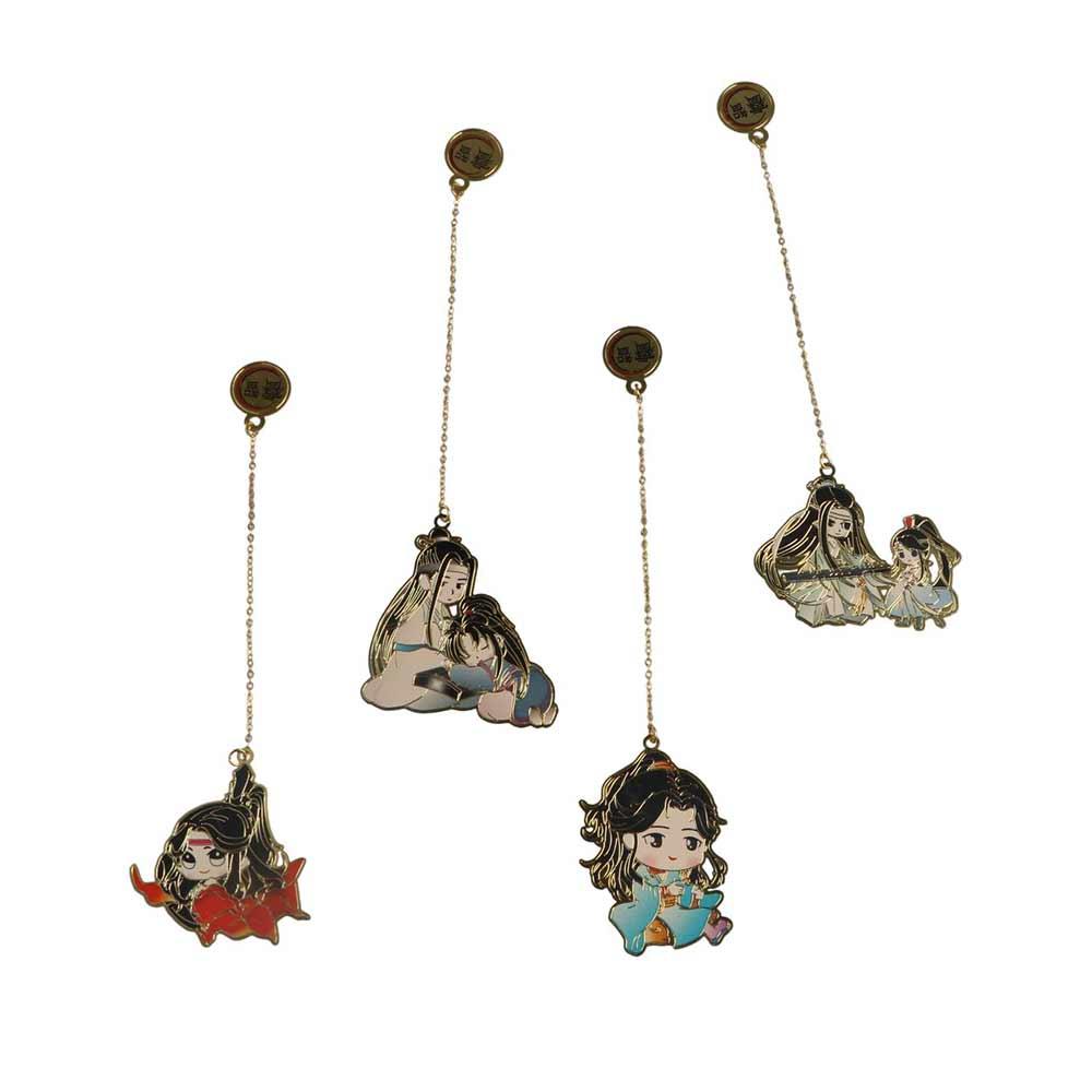 Металлические маркеры для книг Хуа Чэн Се Лянь Тянь Гуань Ци Фу Мо Дао Цзу Ши Закладка Маркировка страниц
Металлические маркеры для книг Хуа Чэн Се Лянь Тянь Гуань Ци Фу Мо Дао Цзу Ши Закладка Маркировка страниц