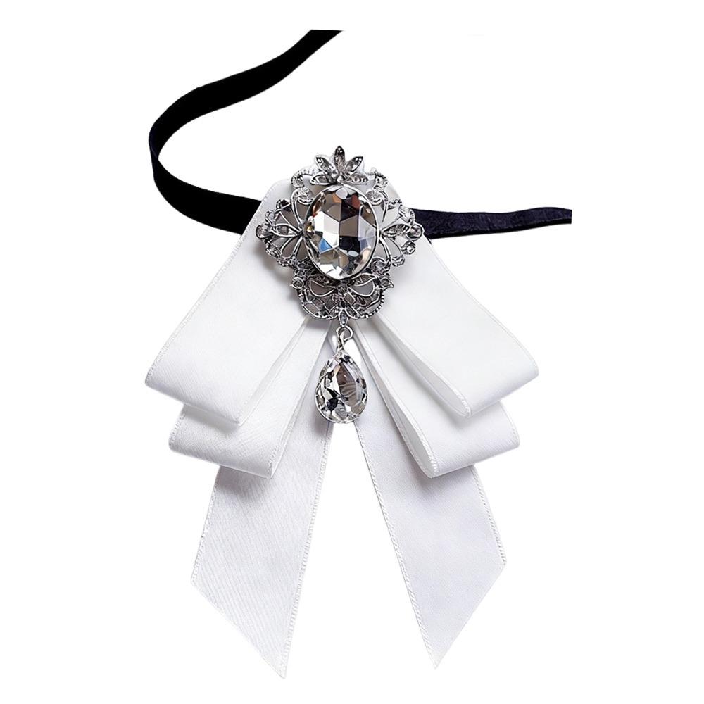 Red Ribbon Rhinestone Bow Tie White Shirt Vintage Style Crystal Tie Luxury Design British Style Neckties Women Accessories
Red Ribbon Rhinestone Bow Tie White Shirt Vintage Style Crystal Tie Luxury Design British Style Neckties Women Accessories