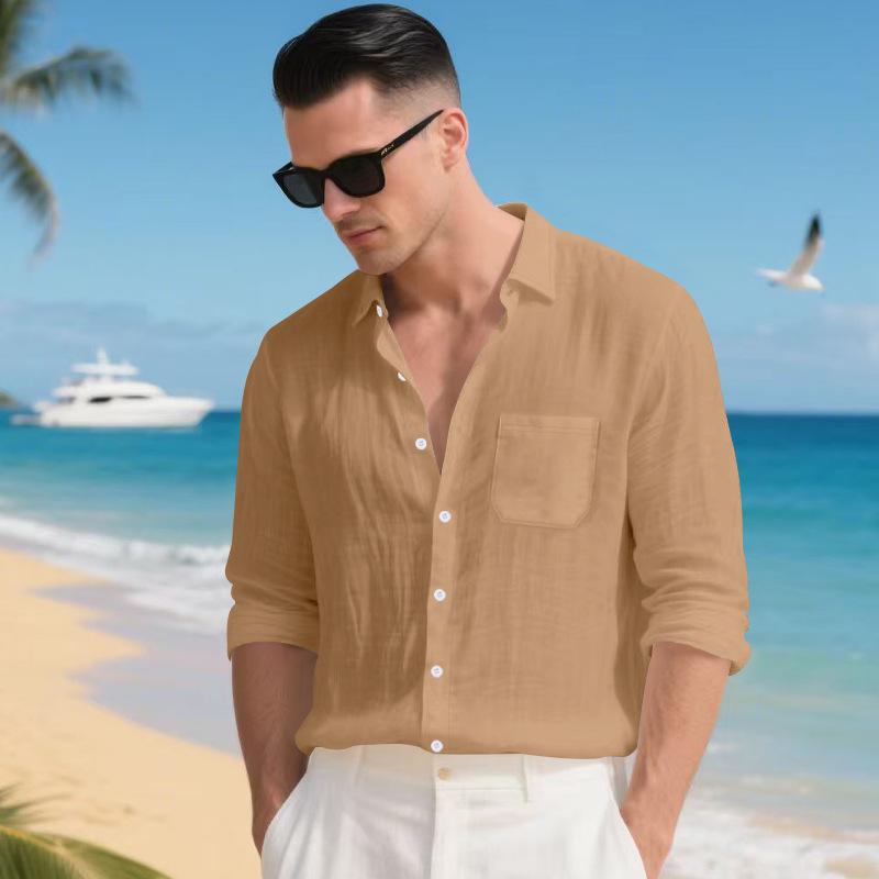 Retro Casual Autumn Men s Loose-Fit Linen Long-Sleeved Collared Shirt Cardigan XXXL
Retro Casual Autumn Men s Loose-Fit Linen Long-Sleeved Collared Shirt Cardigan XXXL