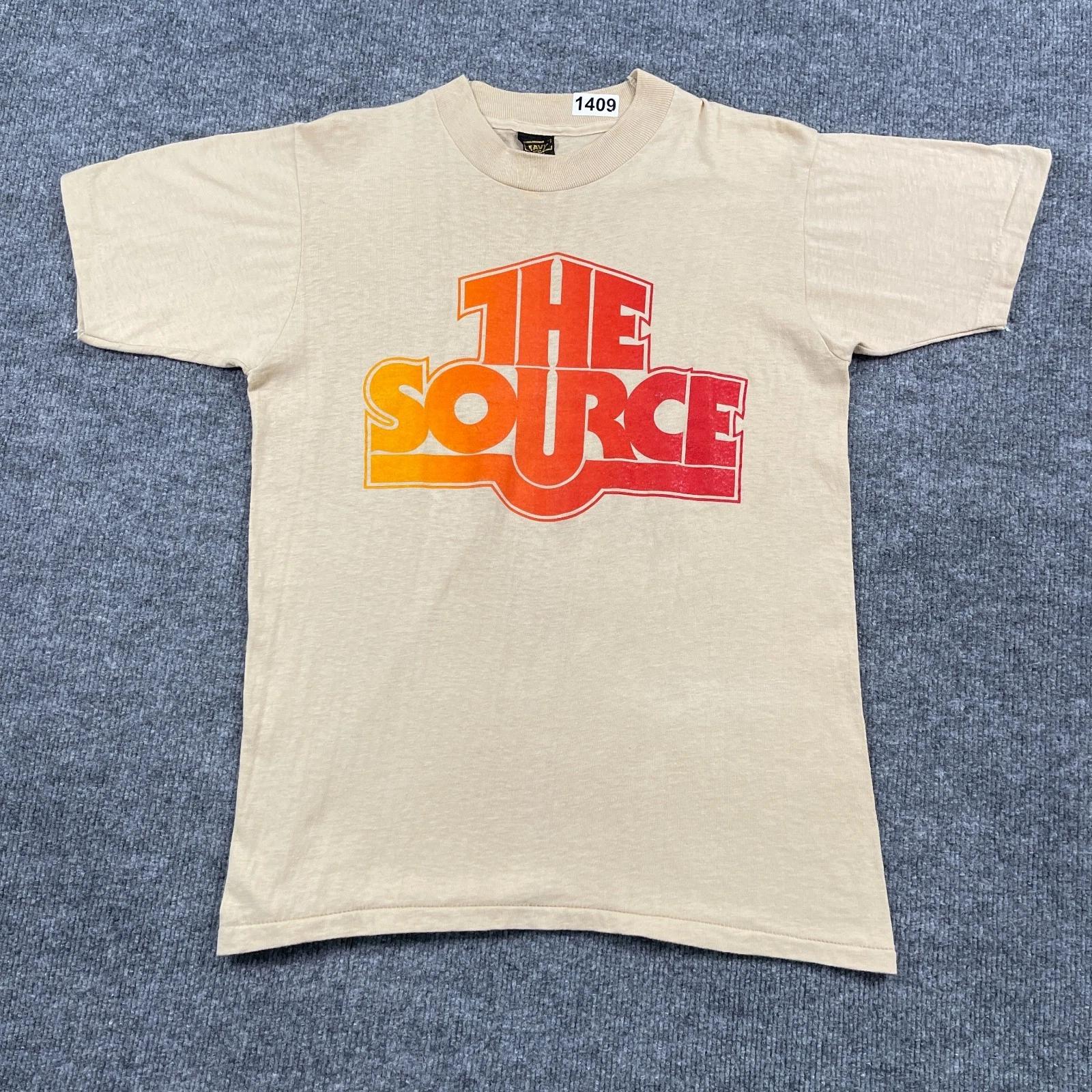 Vintage 1979 The-Source Music Radio Shirt Medium 19x26 Beige 4XL
Vintage 1979 The-Source Music Radio Shirt Medium 19x26 Beige 4XL