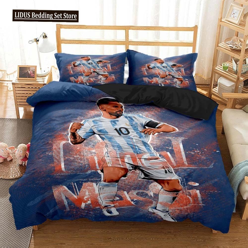 Football Superstar Fashion 3D Printed Bedding Queen Bedding Set Soft And Comfortable King Size Bedding Set For Boy EU Single(135*200cm)3pcs
Football Superstar Fashion 3D Printed Bedding Queen Bedding Set Soft And Comfortable King Size Bedding Set For Boy EU Single(135*200cm)3pcs