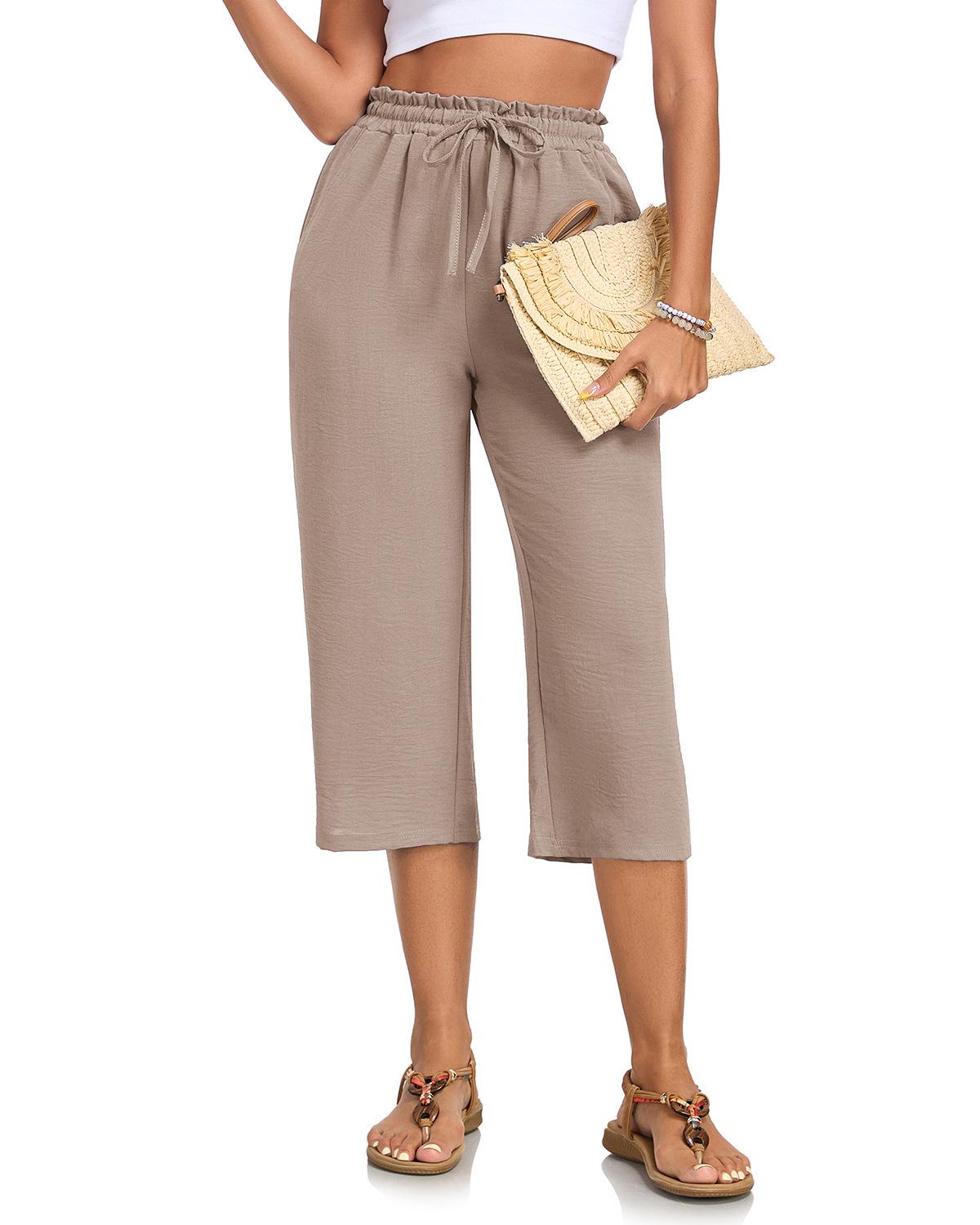 2026 Women s Solid Color Cropped Straight-Leg Casual Pants for Spring/Summer XL хакі
2026 Women s Solid Color Cropped Straight-Leg Casual Pants for Spring/Summer XL хакі