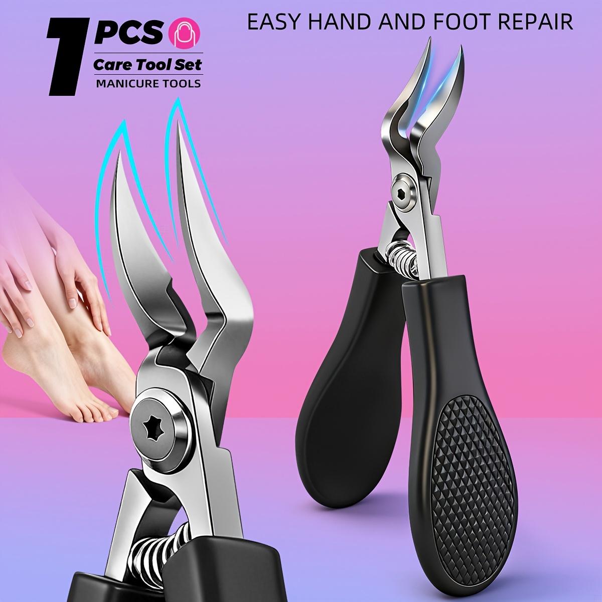 Stainless Steel Ingrown Toenail Clippers for Elderly Men, Wide Mouth Professional Nail Clippers with Non-Slip Handle, Durable Modern Design чорний
Stainless Steel Ingrown Toenail Clippers for Elderly Men, Wide Mouth Professional Nail Clippers with Non-Slip Handle, Durable Modern Design чорний