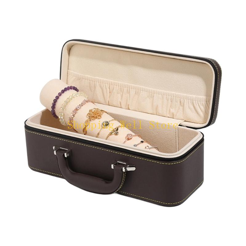 KX4B Flannel Lined Jewelry Box Zippered Travels Organizers Vintage PU Leather Portable Construction For Safe Accessory коричневий
KX4B Flannel Lined Jewelry Box Zippered Travels Organizers Vintage PU Leather Portable Construction For Safe Accessory коричневий