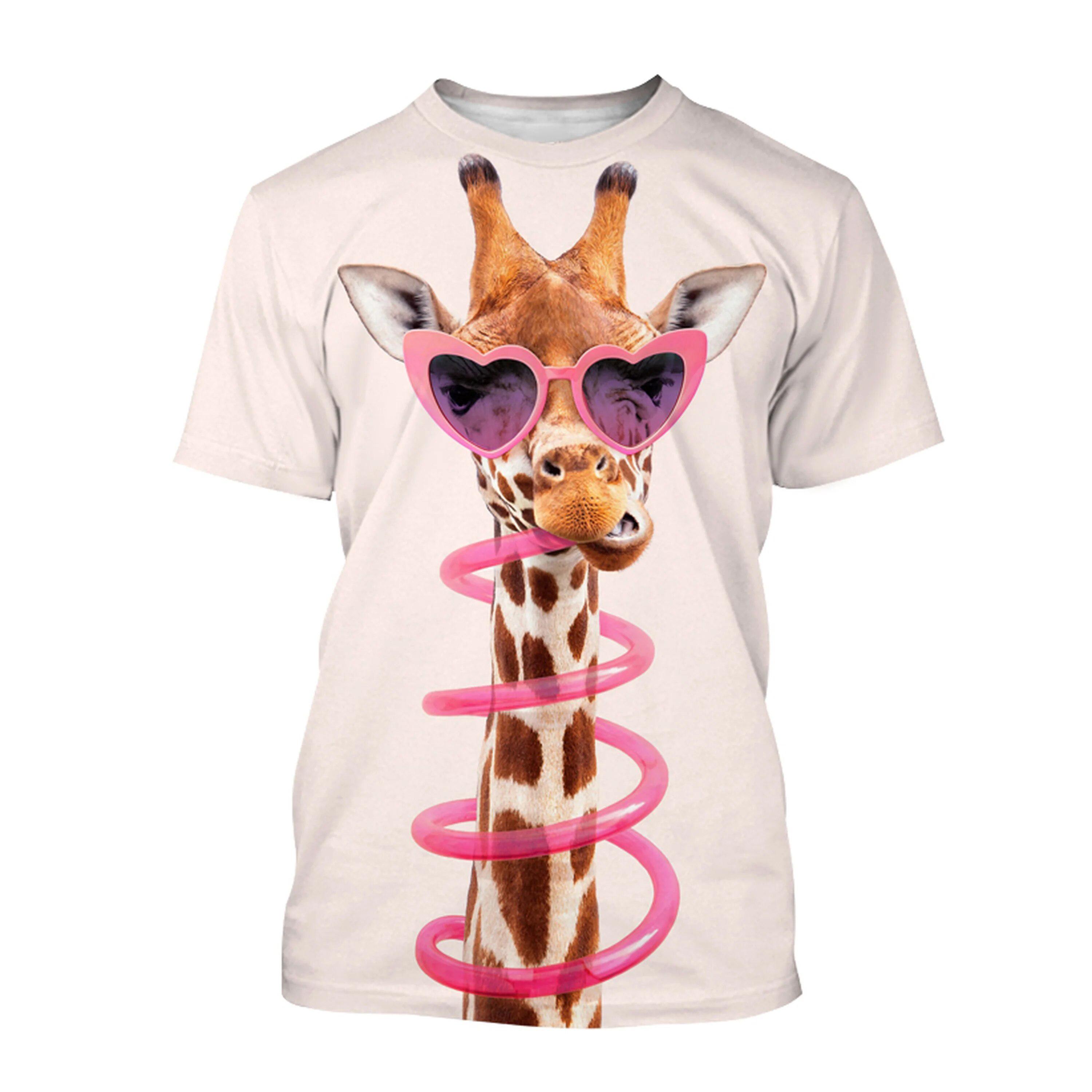 Летние забавные футболки с 3D-принтом жирафа, уличная одежда для мужчин и женщин, мода Harajuku, повседневные футболки большого размера с круглым вырезом, футболки, топы, одежда 6XL
Летние забавные футболки с 3D-принтом жирафа, уличная одежда для мужчин и женщин, мода Harajuku, повседневные футболки большого размера с круглым вырезом, футболки, топы, одежда 6XL