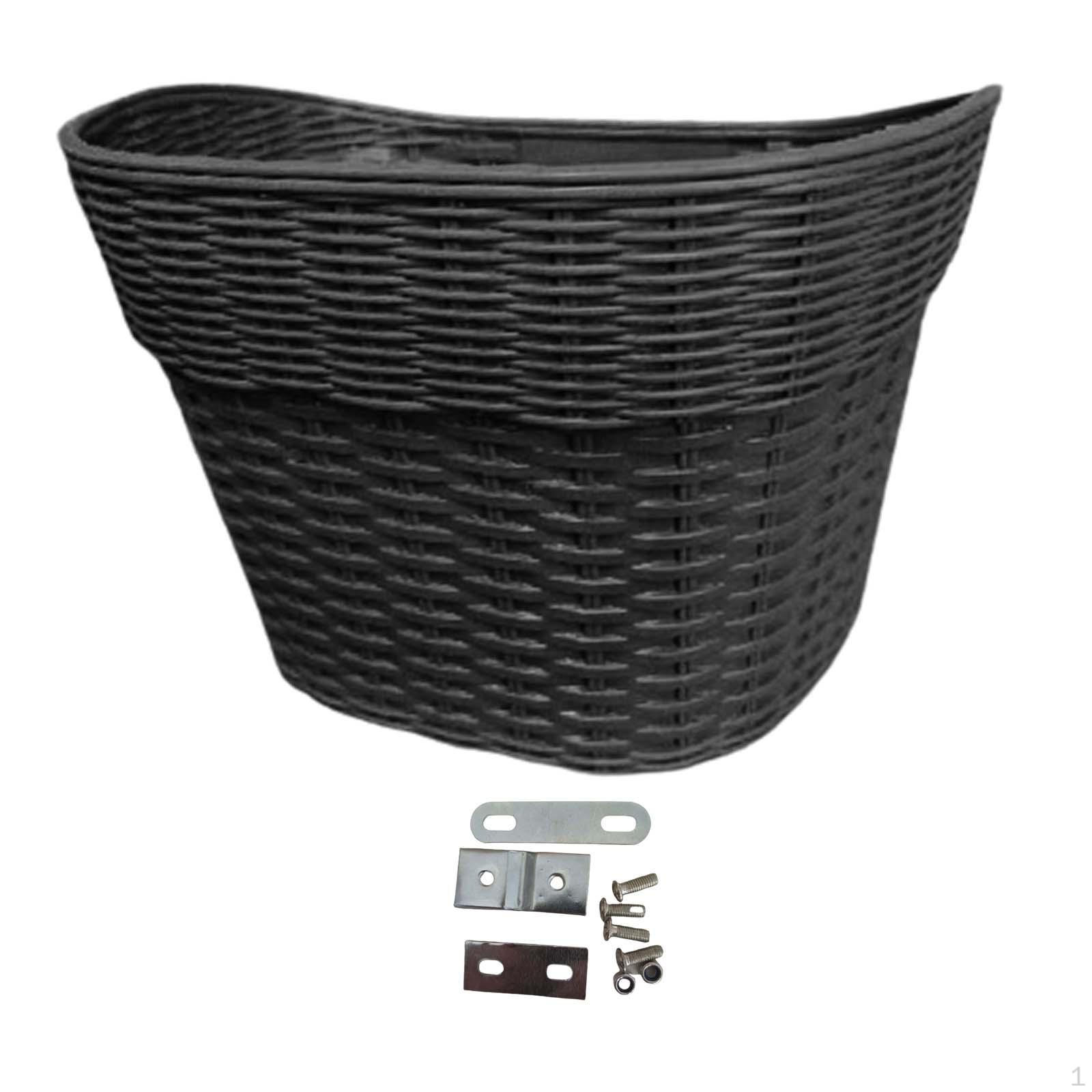 Basket Front Imitation Rattan Child And Adult Retro Style Detachable Handlebar large black
Basket Front Imitation Rattan Child And Adult Retro Style Detachable Handlebar large black