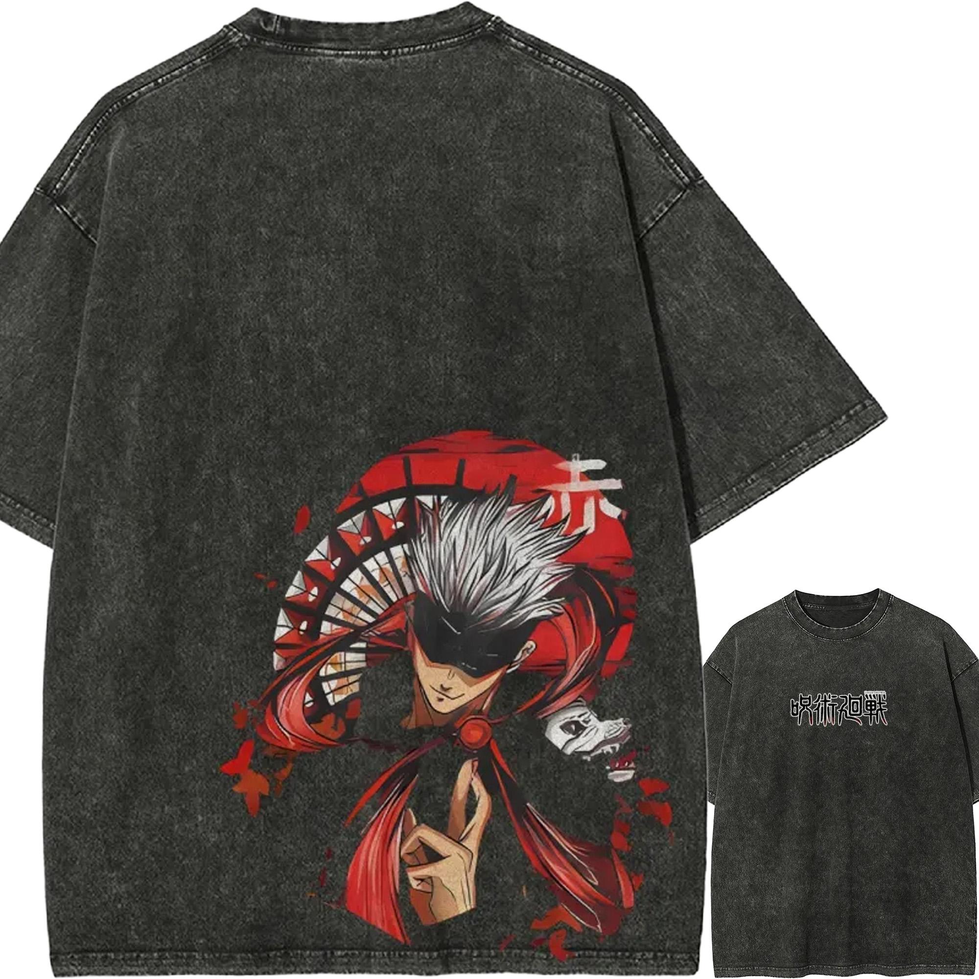 Satoru Gojo Red Umbrella T-shirt Jujutsu Kaisen Tee Vintage Washed Oversized Retro Anime Harajuku Streetwear Graphic Manga Top M
Satoru Gojo Red Umbrella T-shirt Jujutsu Kaisen Tee Vintage Washed Oversized Retro Anime Harajuku Streetwear Graphic Manga Top M