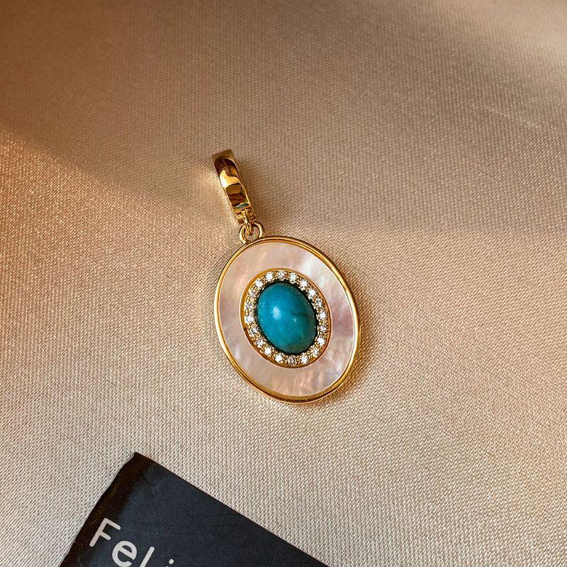 European and American French style Retro Turquoise Pendant Fritillary Necklace Women High end Light Luxury Niche High-Grade Clavicle Necklace Pendant
European and American French style Retro Turquoise Pendant Fritillary Necklace Women High end Light Luxury Niche High-Grade Clavicle Necklace Pendant