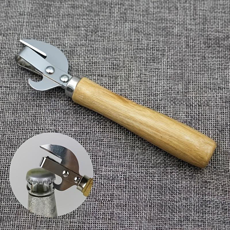 Stainless steel dual-purpose can opener with wooden handle - Manual can and bottle opener Heavy-duty kitchen tools Suitable for 1
Stainless steel dual-purpose can opener with wooden handle - Manual can and bottle opener Heavy-duty kitchen tools Suitable for 1