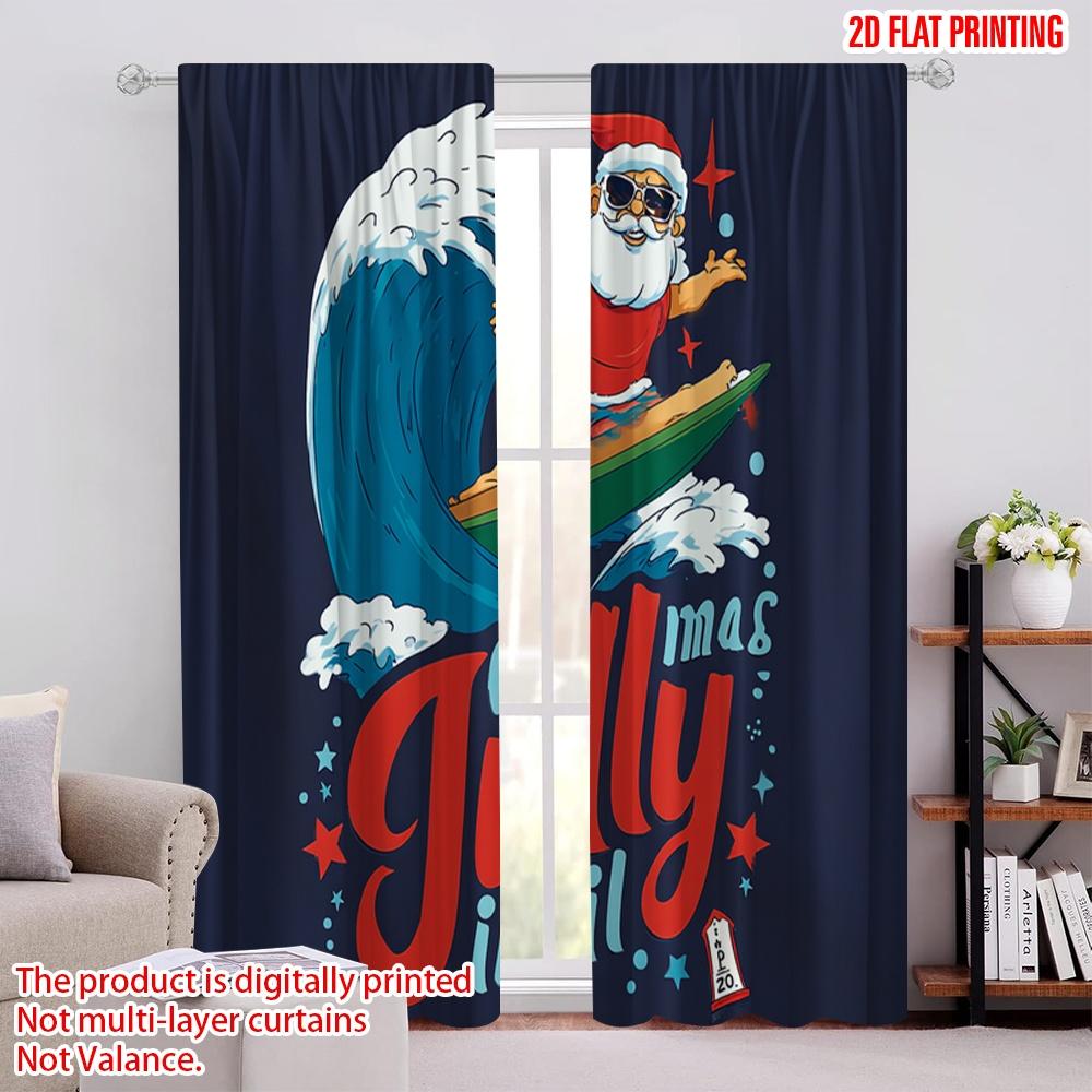 2pcs,2D plane printing Curtains&Window Treatment Surfing Santa & Reindeer Versatile Polyester Fabric (without rod) Decorations 52.50 × 116.00 cm 2 pcs
2pcs,2D plane printing Curtains&Window Treatment Surfing Santa & Reindeer Versatile Polyester Fabric (without rod) Decorations 52.50 × 116.00 cm 2 pcs
