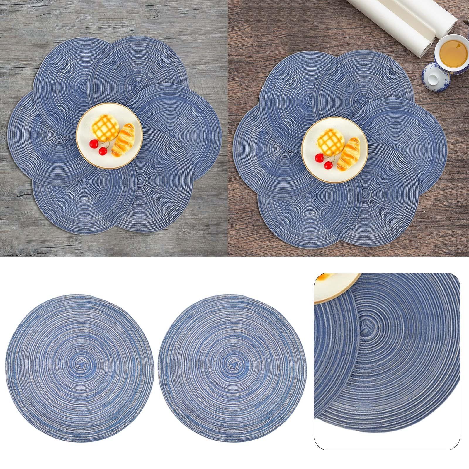 2pcs Round Braided Placemats Table Mats For Dining Tables Washable Heat For Party Bbq Use Anti Scalding And Anti Slip One Size синий
2pcs Round Braided Placemats Table Mats For Dining Tables Washable Heat For Party Bbq Use Anti Scalding And Anti Slip One Size синий