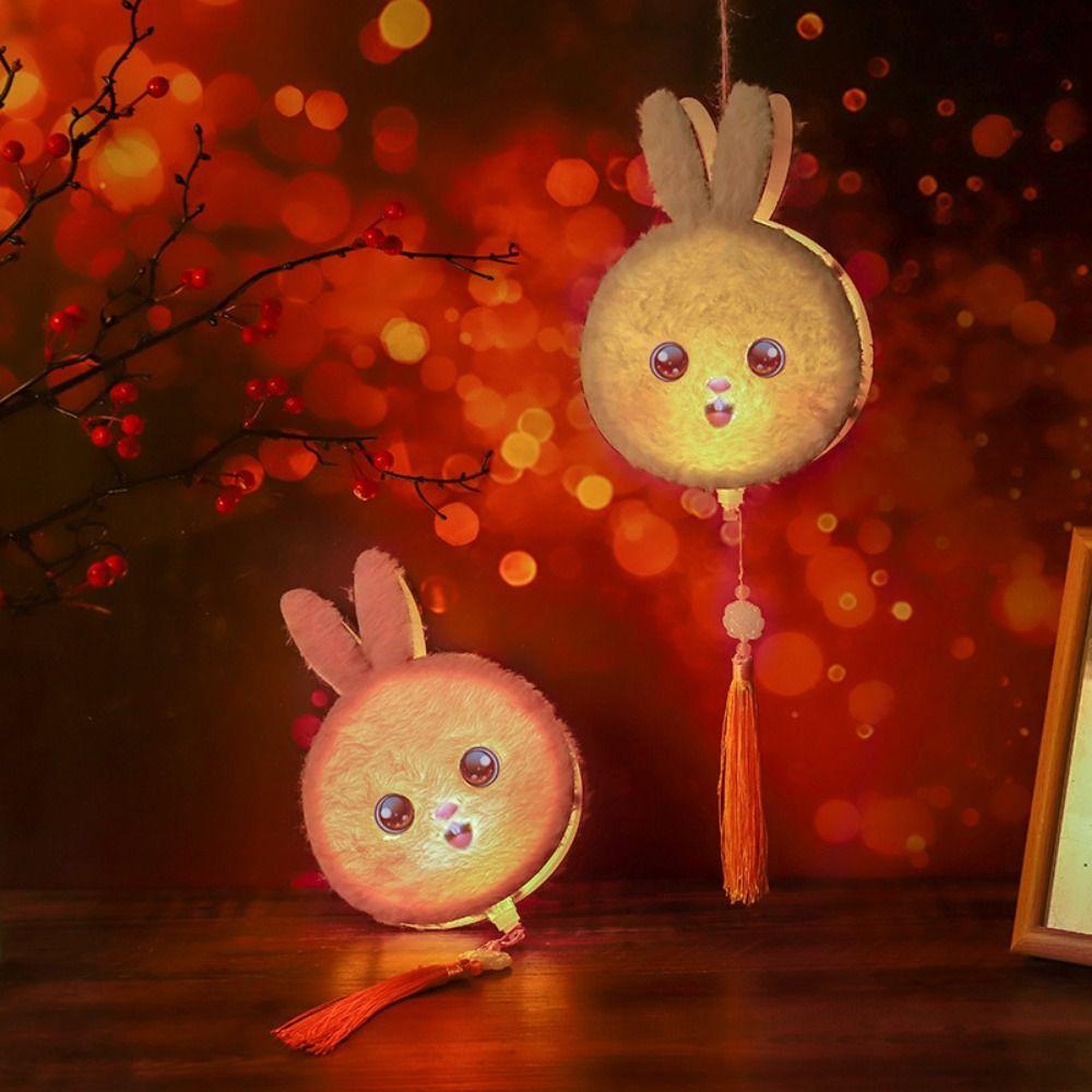 Thickened DIY Rabbit Hanging Lantern Handmade Mid-Autumn Wooden Lamps Outdoor 
Thickened DIY Rabbit Hanging Lantern Handmade Mid-Autumn Wooden Lamps Outdoor